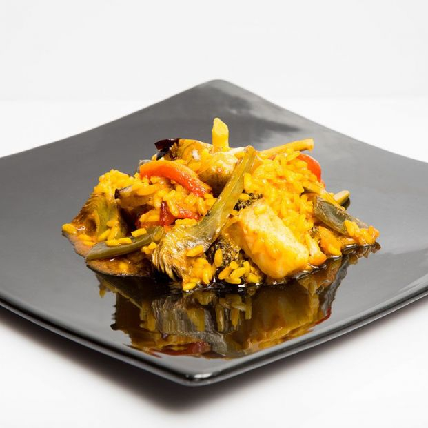 Receta de arroz con pollo y alcachofas. Foto: Murcia turística Receta de arroz con pollo y alcachofas. Foto: Murcia turística