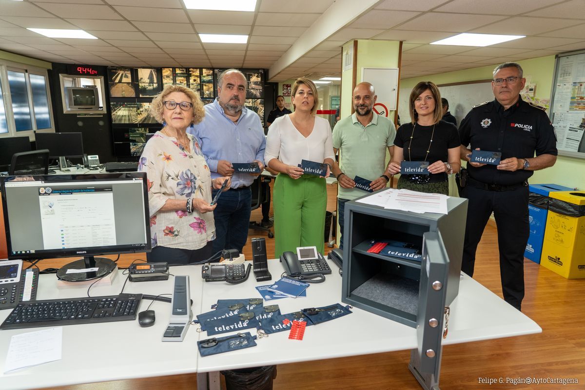 La Policía de Cartagena custodia las llaves de los domicilios de personas vulnerables