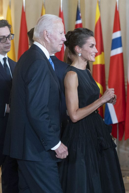 EuropaPress 4542549 presidente estados unidos joe biden reina letizia llegada cena gala real EuropaPress 4542549 presidente estados unidos joe biden reina letizia llegada cena gala real