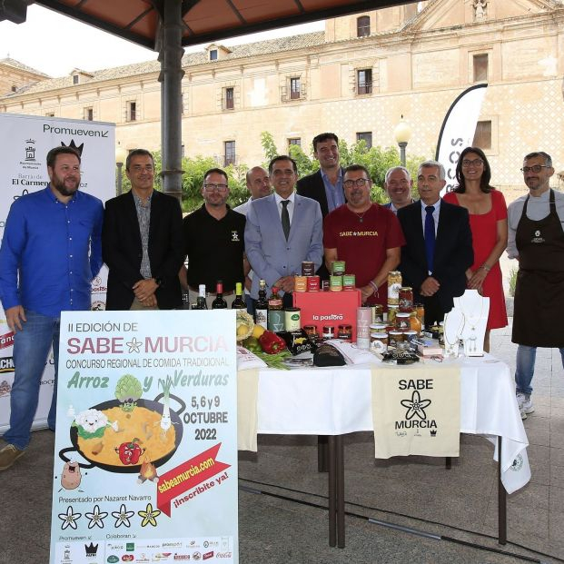 Presentación del concurso gastronómico 'Sabe a Murcia', que ha tenido lugar en el Campus de Los Jerónimos. Foto: Europa Press Presentación del concurso gastronómico 'Sabe a Murcia', que ha tenido lugar en el Campus de Los Jerónimos. Foto: Europa Press