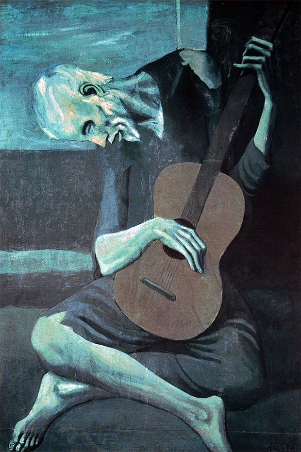 El viejo guitarrista ciego, Pablo Picasso El viejo guitarrista ciego, Pablo Picasso