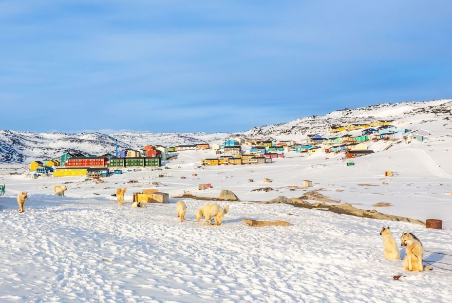 bigstock Sledding Dogs And Inuit Houses 451137613 bigstock Sledding Dogs And Inuit Houses 451137613