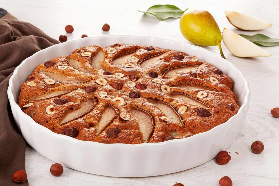 26 Bizcocho de peras y avellanas