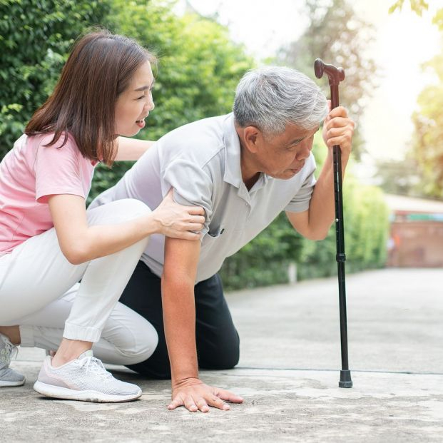 bigstock Asian Senior Man Falling Down389500969