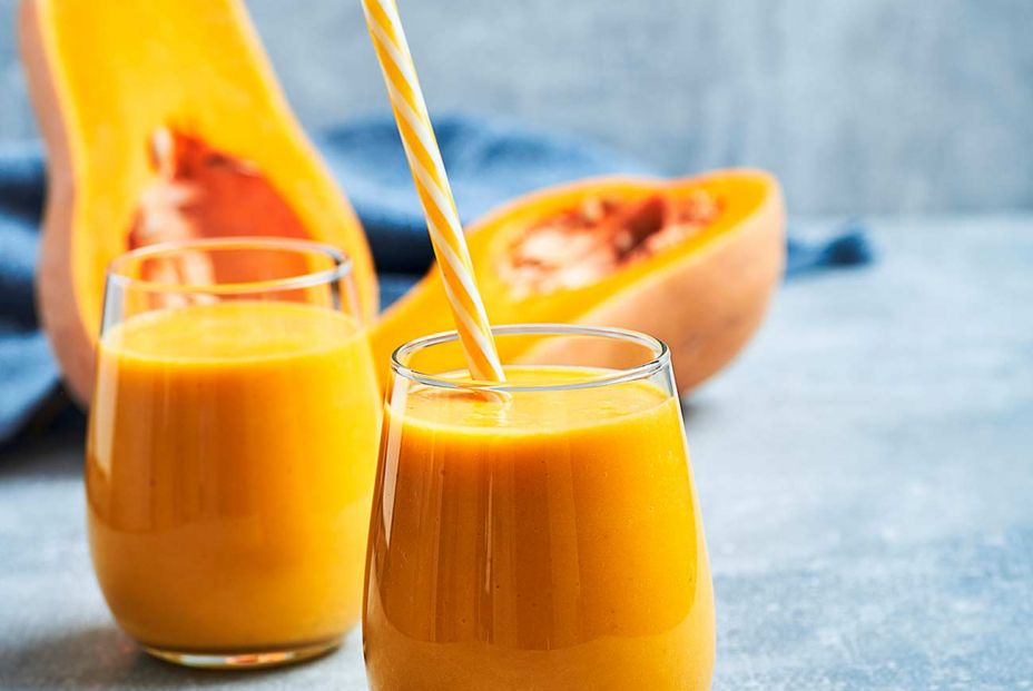 Smoothie de calabaza con manzana y jengibre Smoothie de calabaza con manzana y jengibre
