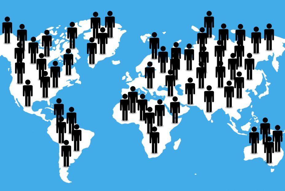 bigstock Human Icon Standing On World458479975 bigstock Human Icon Standing On World458479975