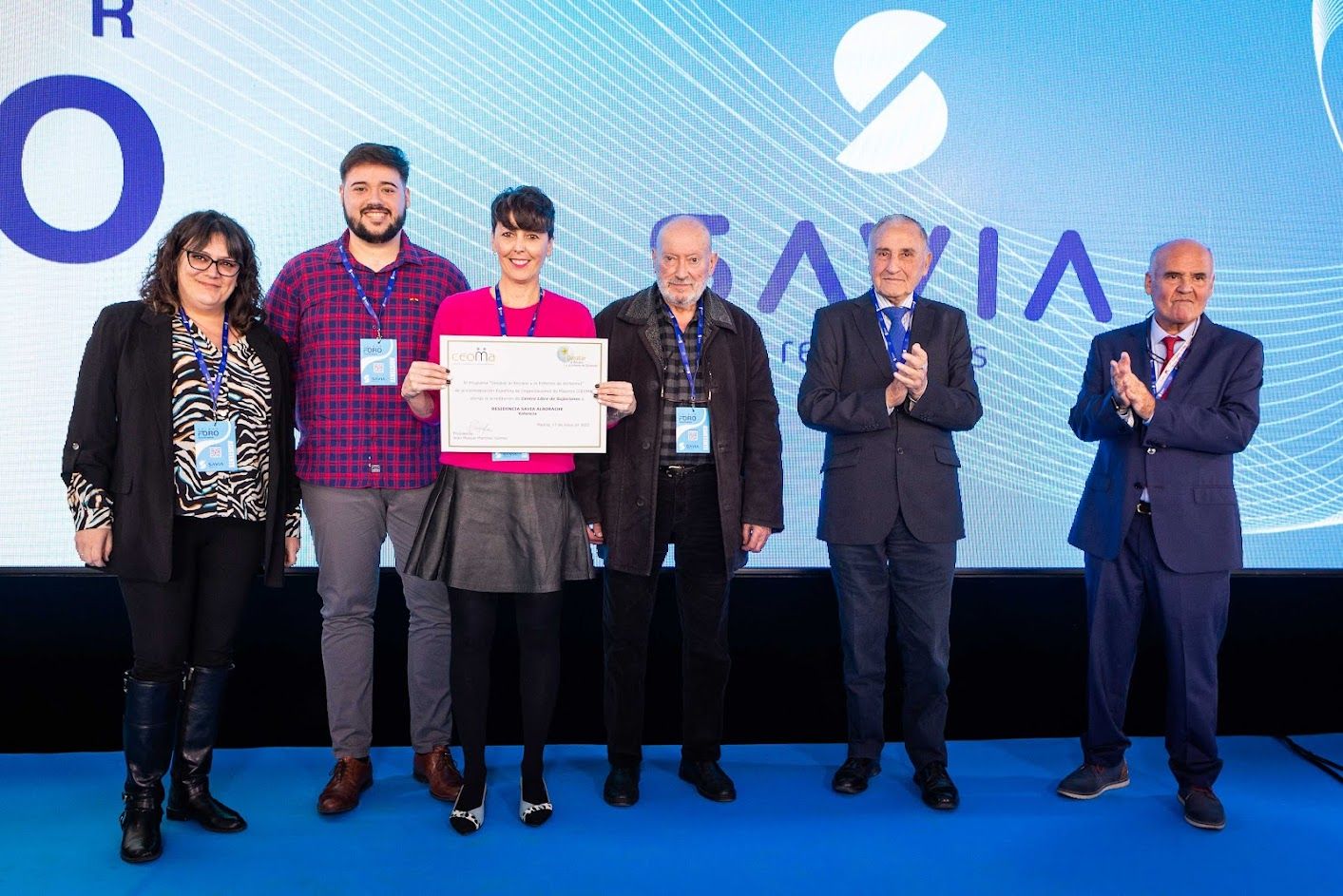 CEOMA acredita como Centros Libres de Sujeciones a 16 residencias de Savia Residencias