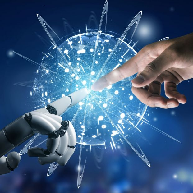 bigstock Futuristic Robot Artificial In 452602145