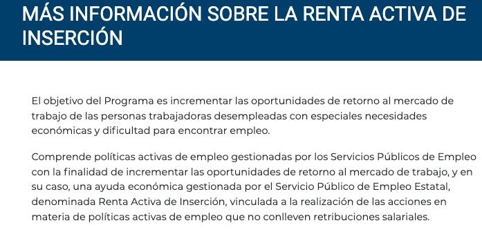 renta activa renta activa