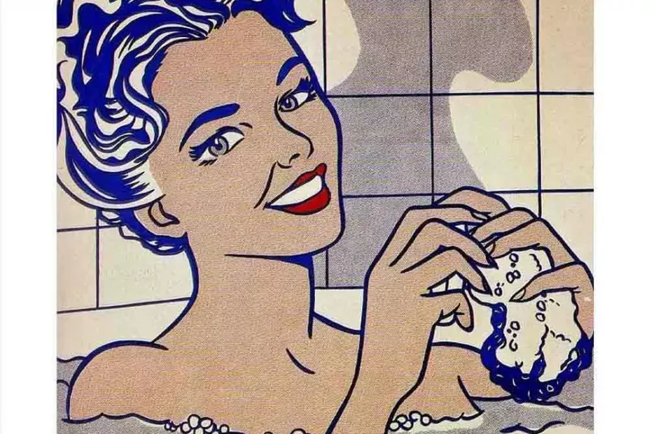 Roy Lichtenstein. Mujer en el baño Roy Lichtenstein. Mujer en el baño