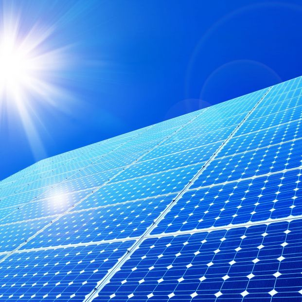 bigstock Solar panel against blue sky 16564781