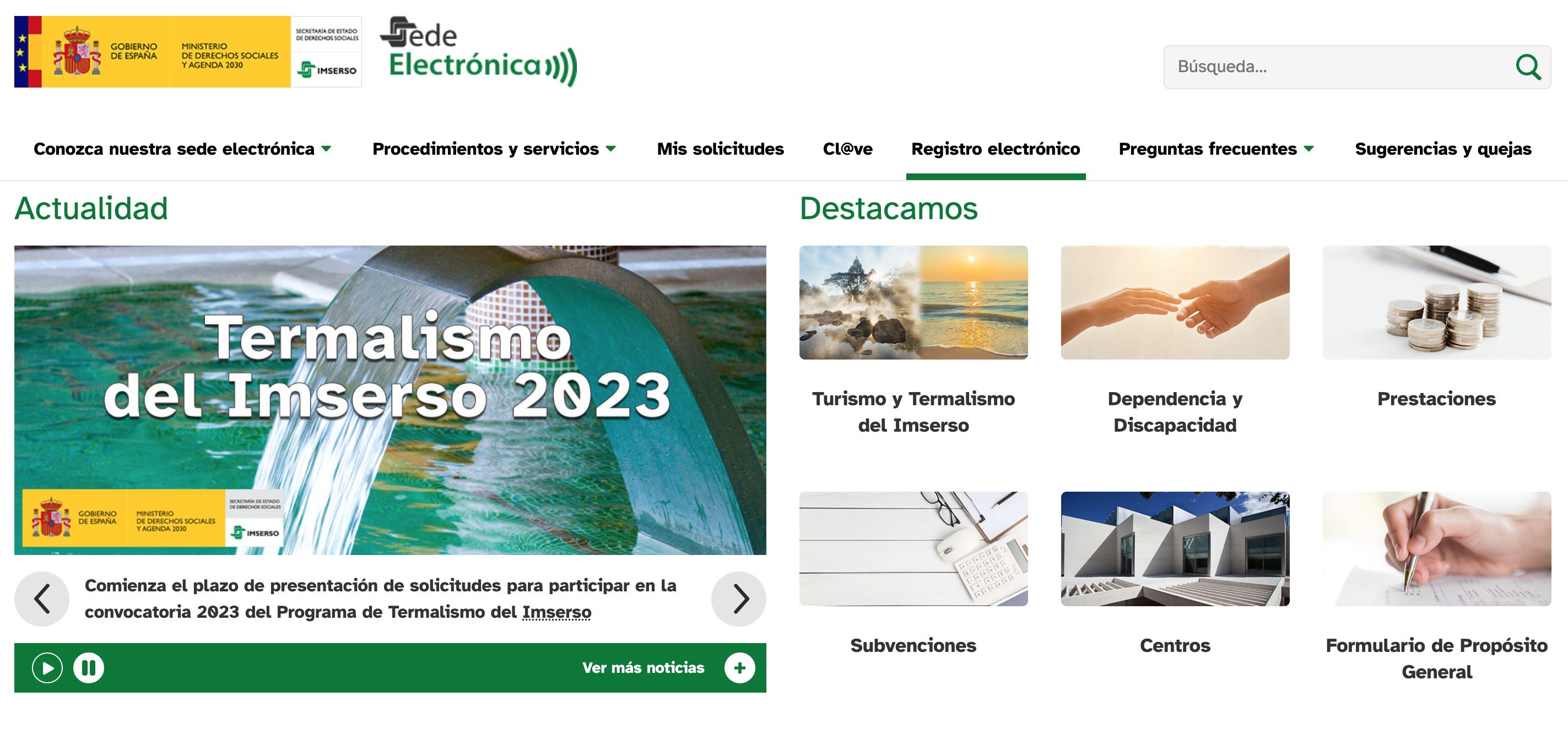 Página web imserso Página web imserso