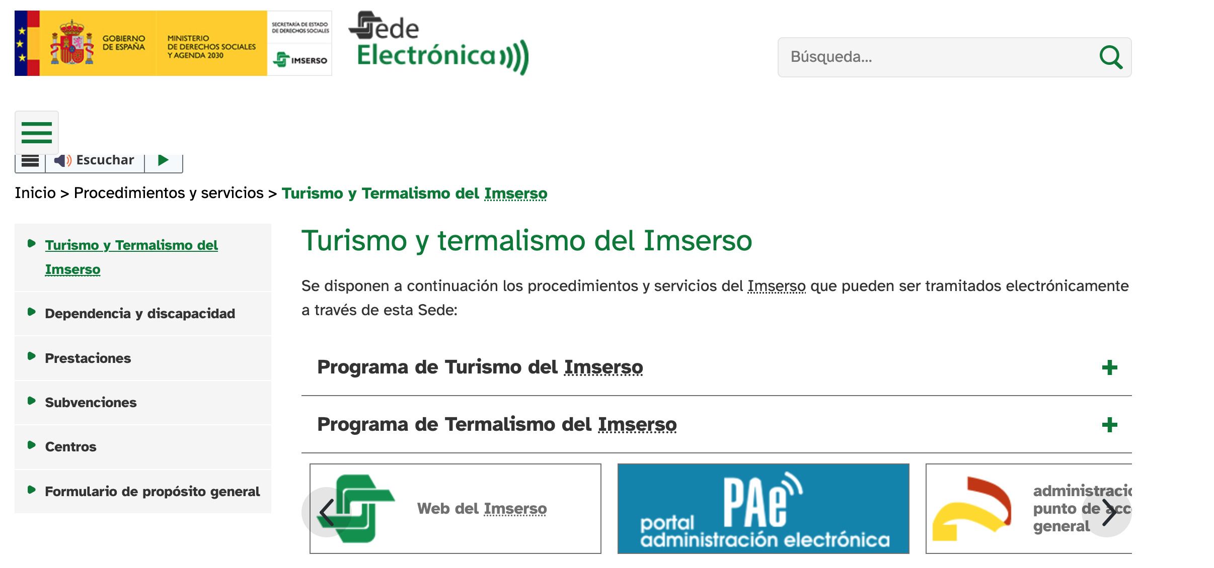 imserso página web imserso página web