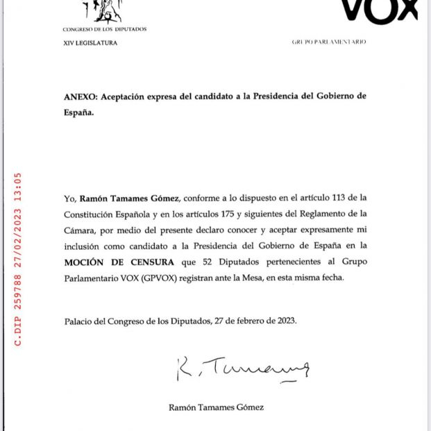 Moción de censura de Vox Moción de censura de Vox