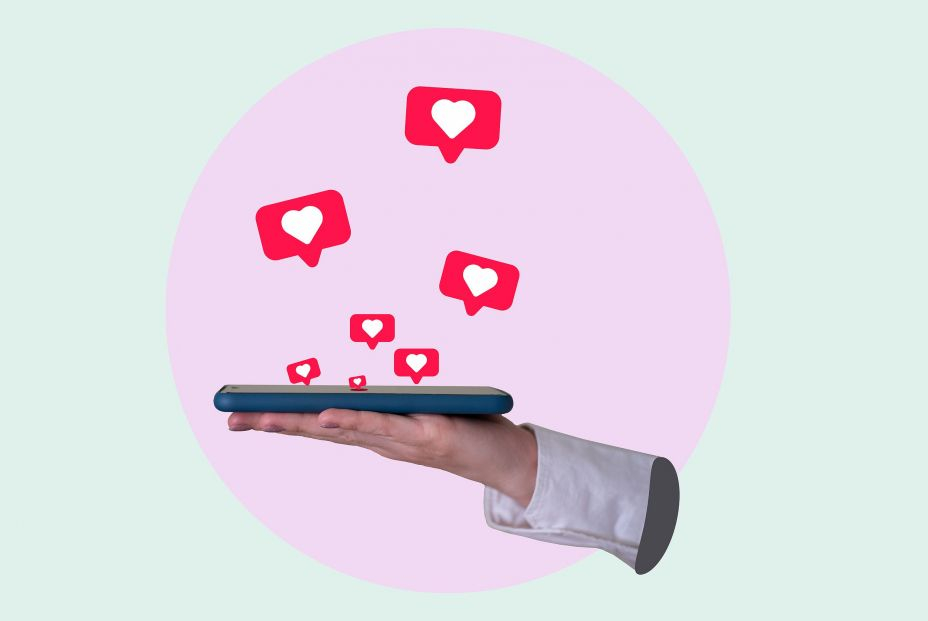 bigstock Art Collage A Woman s Hand Ho 471340119