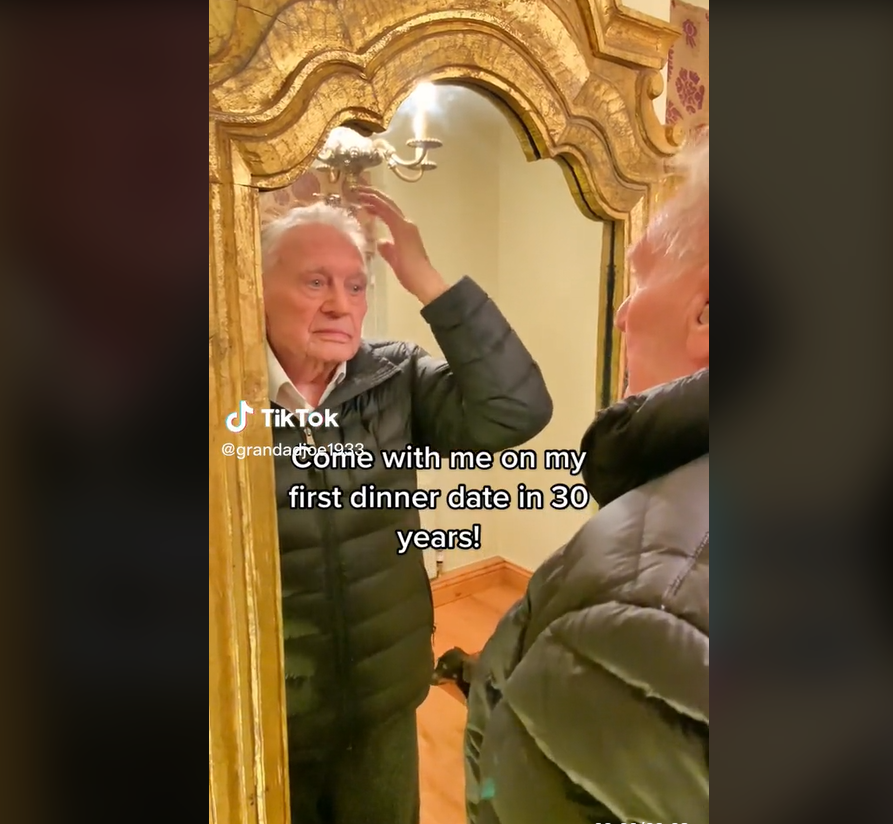 Tiktoker de 89 años se vuelve viral preparándose para su primera cita amorosa en 30 años
