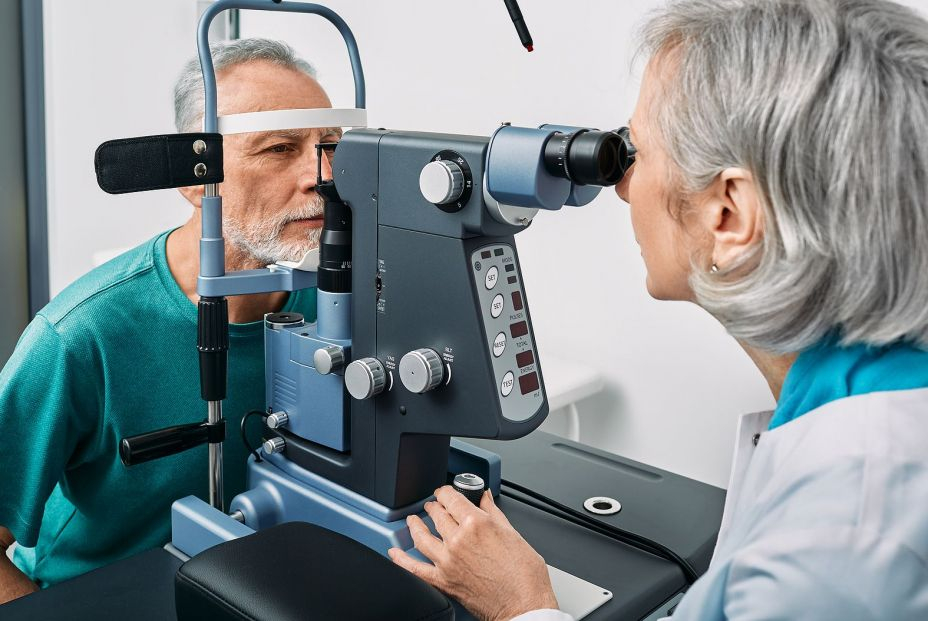 bigstock Experienced Optometrist Doing455330101