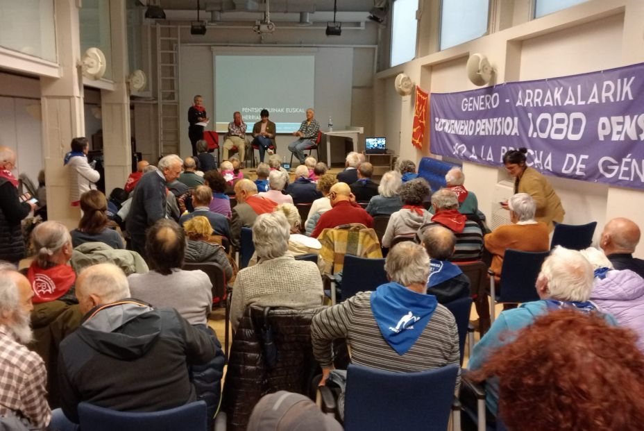 Los pensionistas vascos acaban su ayuno-encierro