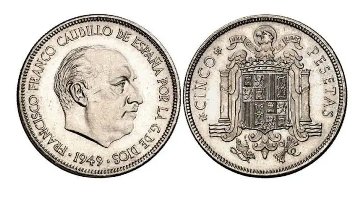 moenda 5 pesetas 1949 moenda 5 pesetas 1949