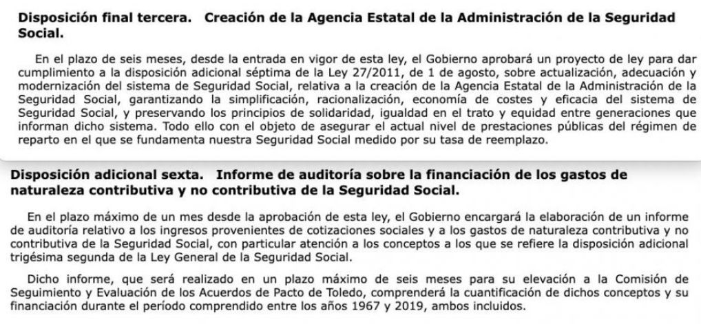 auditoria y agencia estatal seguridad social