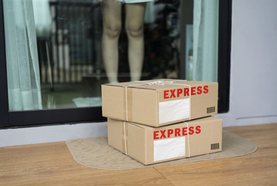 bigstock Express Parcel Delivery Outsid 464916967