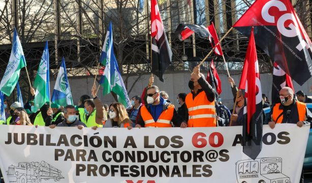CCOO y patronal, dispuestos a pedir, sin apoyo de UGT, la jubilación anticipada para transportistas