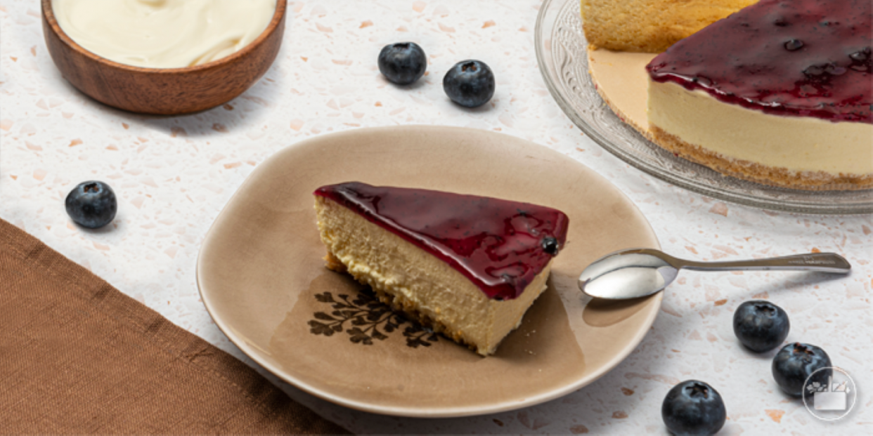 Mousse de queso y arándanos Mousse de queso y arándanos