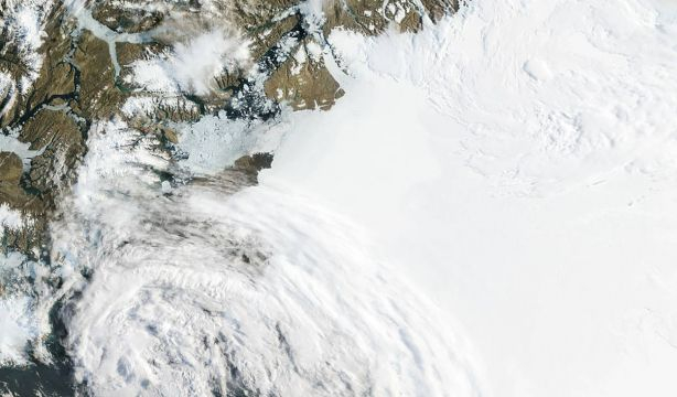 Descubren una nueva causa del rápido deshielo en Groenlandia. Foto: NASA