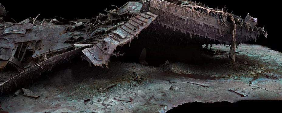 El primer escaneado en 3D del Titanic muestra restos inéditos del naufragio El primer escaneado en 3D del Titanic muestra restos inéditos del naufragio