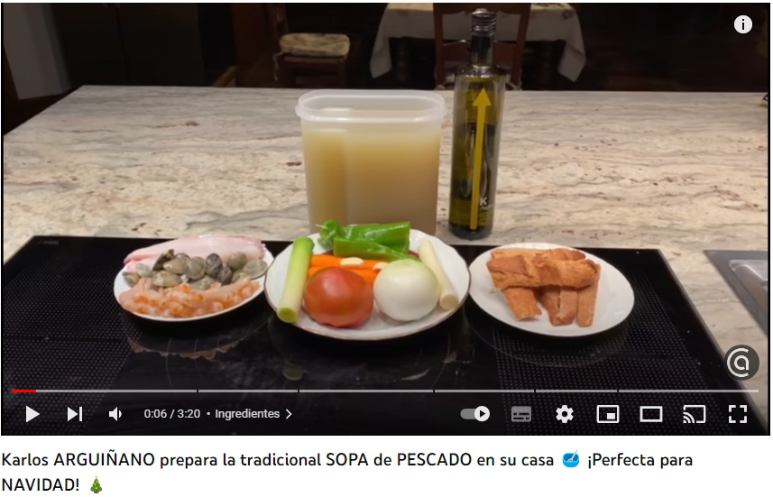 Karlos ARGUIÑANO prepara la tradicional SOPA de PESCADO en su casa 🥣 ¡Perfecta para NAVIDAD! 🎄 Karlos ARGUIÑANO prepara la tradicional SOPA de PESCADO en su casa 🥣 ¡Perfecta para NAVIDAD! 🎄