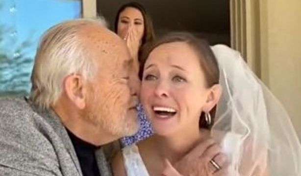 VÍDEO: La emoción de una joven cuando su padre con alzhéimer la recuerda en el día de su boda. Foto: TikTok