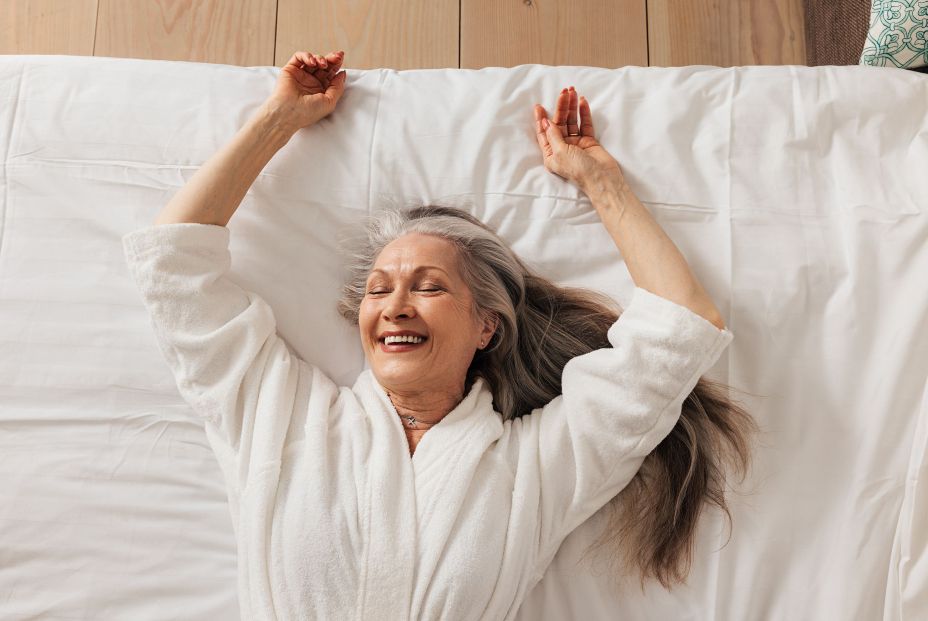 bigstock Happy Aged Woman In A Bathrobe 468568145 bigstock Happy Aged Woman In A Bathrobe 468568145
