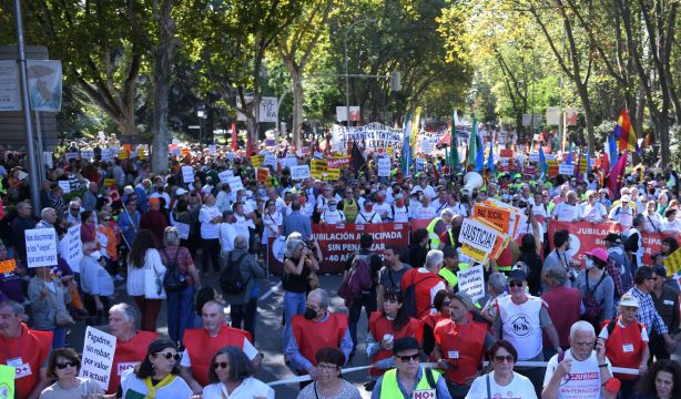Manifestación conjunta por la jubilación voluntaria a los 60 años
