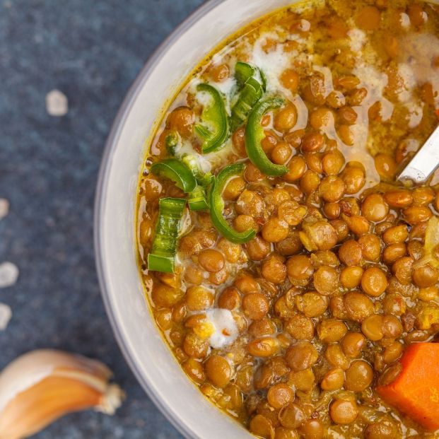 Plato de lentejas Plato de lentejas