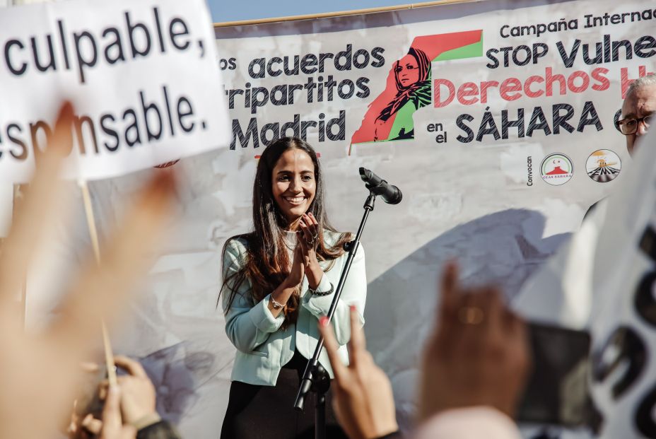 EuropaPress 4075663 presidenta asociacion saharaui comunidad madrid tesh sidi interviene