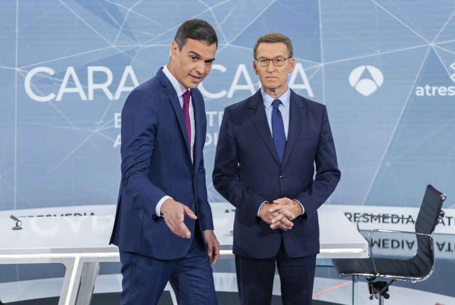 El lenguaje no verbal del cara a cara: "Sánchez se vio avasallado por Feijóo" El lenguaje no verbal del cara a cara: "Sánchez se vio avasallado por Feijóo"