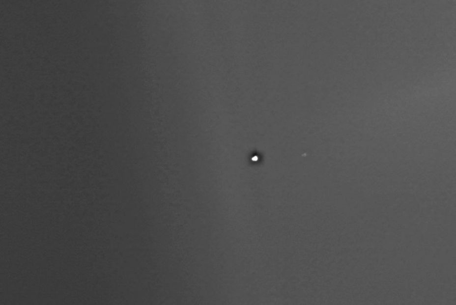 Sistema Tierra-Luna captado desde Marte a 300 millones km Sistema Tierra-Luna captado desde Marte a 300 millones km