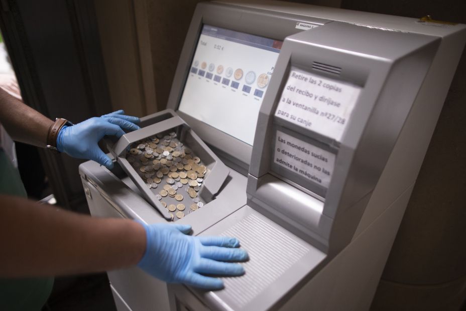 EuropaPress 3806824 maquinas cuenta pesetas banco espana 25 junio 2021 madrid espana plazo