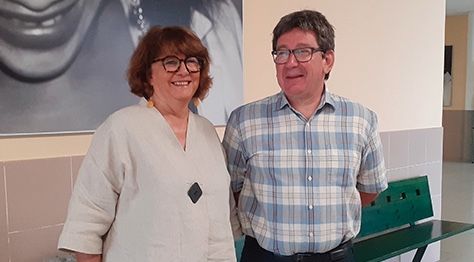 Mayte Sancho, psicóloga experta en planificación gerontológica, y Joseba Zalakain, director del SIIS Mayte Sancho, psicóloga experta en planificación gerontológica, y Joseba Zalakain, director del SIIS