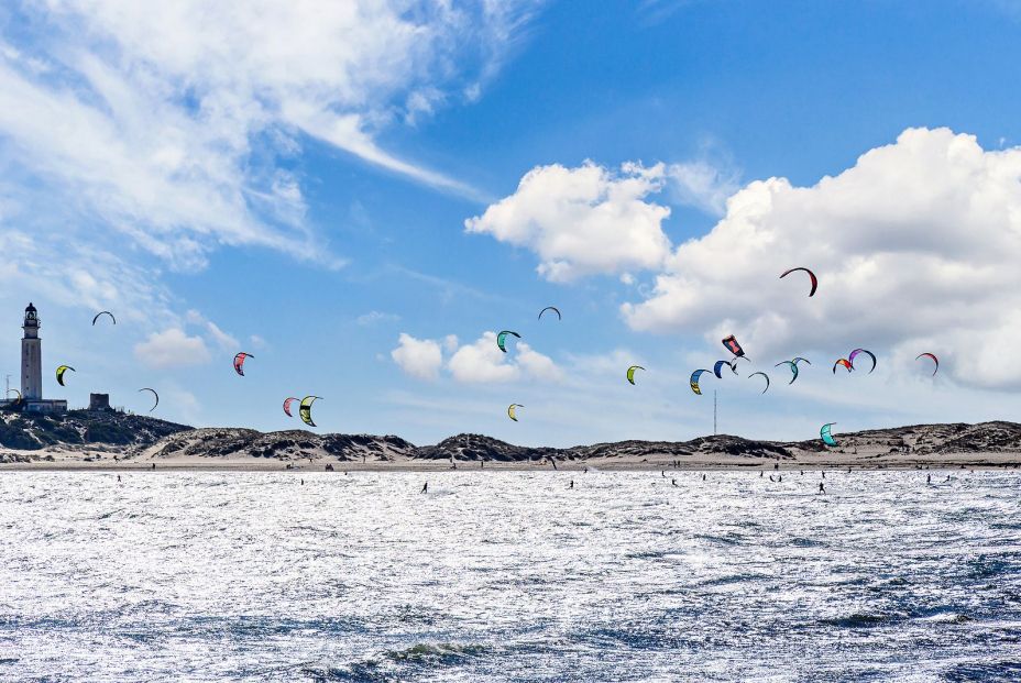 bigstock People Practicing Kitesurfing473639293