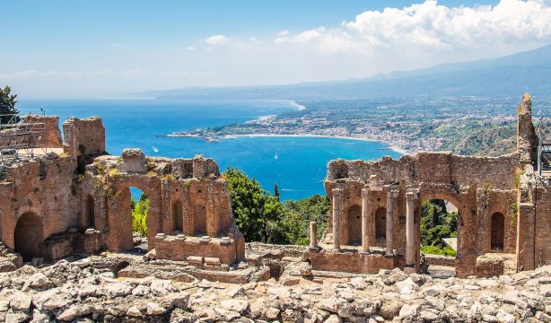 bigstock Taormina Italy  June     471423263