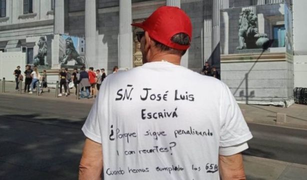 jubulado larga carrera protesta ante congreso diputados 