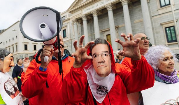 Los pensionistas calientan el ambiente para la manifestación del 28-O