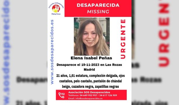 Encuentran en un embalse el cadáver de Elena Peñas, la joven de 21 años desparecida en Madrid