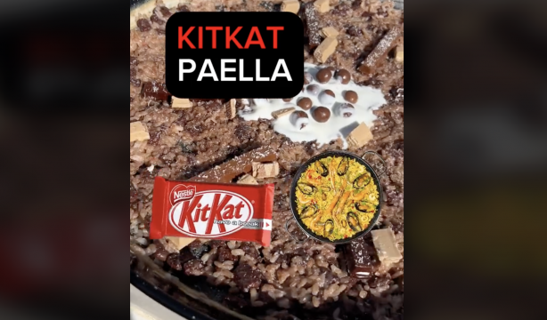 Lo más polémico de las redes: ¿probarías la ‘Paella KitKat’?