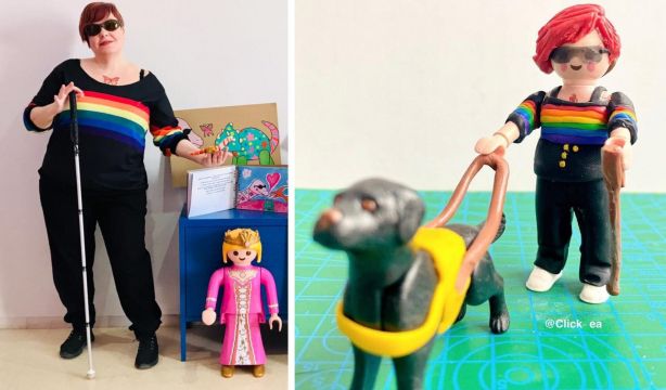 Una mujer con discapacidad visual envía 10.000 firmas a Playmobil para pedir una figura ciega