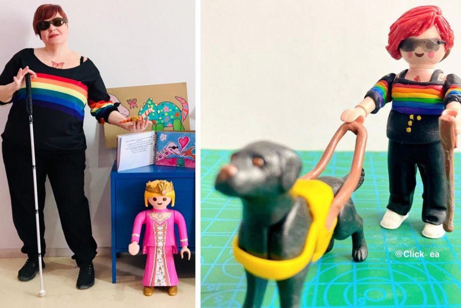 Una mujer con discapacidad visual envía 10.000 firmas a Playmobil para pedir una figura ciega Una mujer con discapacidad visual envía 10.000 firmas a Playmobil para pedir una figura ciega