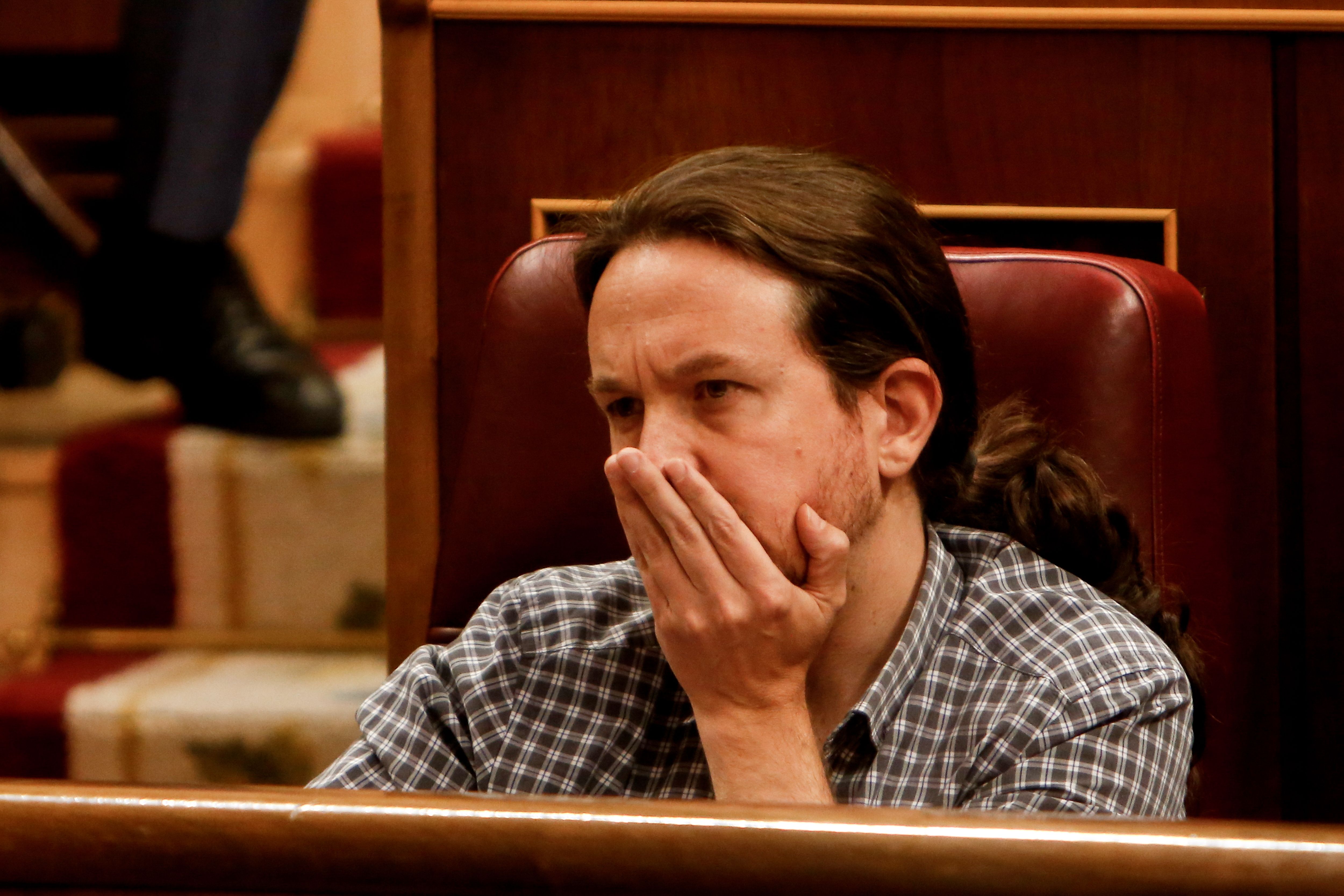 El secretario general de Unidas Podemos, Pablo Iglesias 