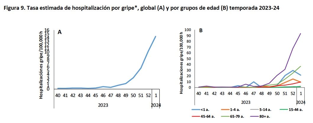 La gripe podría haber tocado techo, aunque las hospitalizaciones siguen subiendo La gripe podría haber tocado techo, aunque las hospitalizaciones siguen subiendo