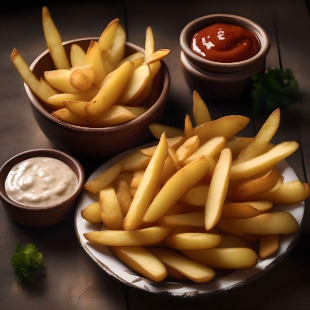 Las imágenes de comida generadas por IA resultan más apetitosas que las reales: ¿Por qué?. Imagen generada por IA, elaboración propia. Las imágenes de comida generadas por IA resultan más apetitosas que las reales: ¿Por qué?. Imagen generada por IA, elaboración propia.